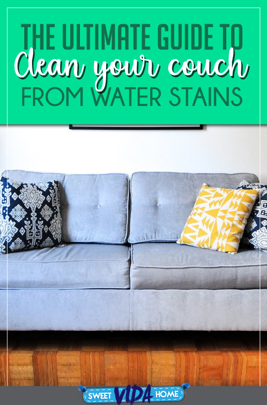 how to clean water stains from Couch Pin