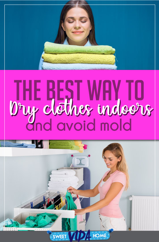 drying laundry indoors pin