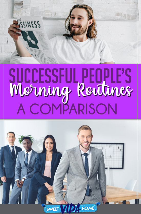 successful people's morning routine pin