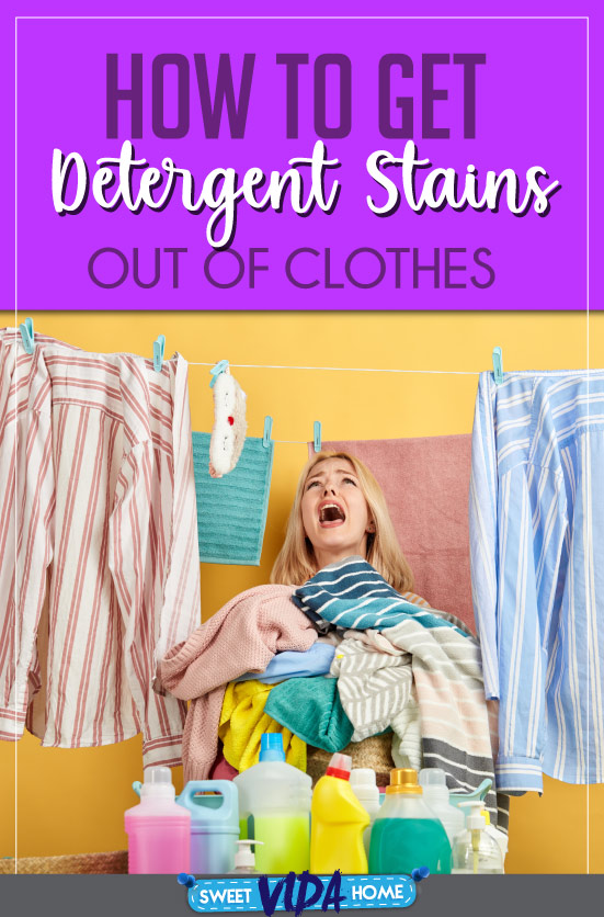 How to get detergent stains out of clothes pin